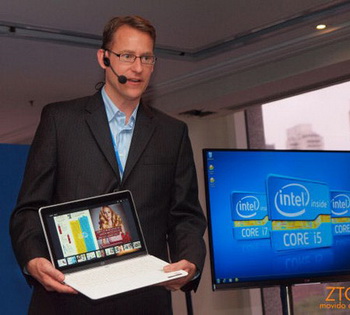 ultrabook running the Windows 8 operating system